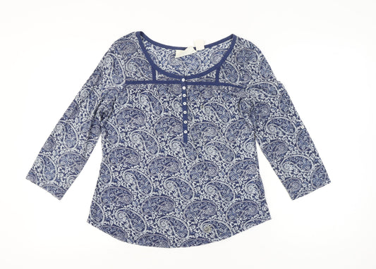Womens UK Size L H&M Blue Tunic Blouse