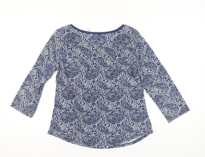 Womens UK Size L H&M Blue Tunic Blouse