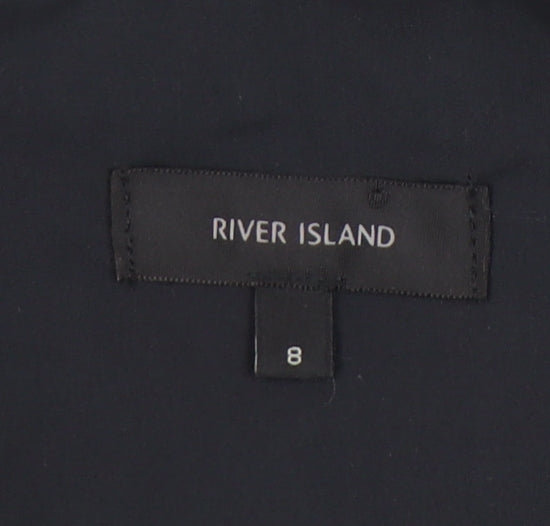 Womens UK Size 8 River Island Black Camisole Tank