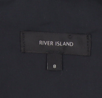 Womens UK Size 8 River Island Black Camisole Tank