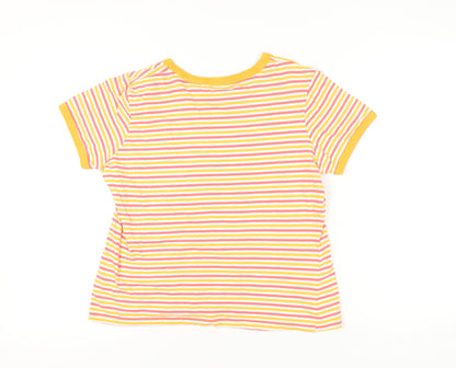 Womens UK Size L Brave Soul Multicoloured Basic T-Shirt