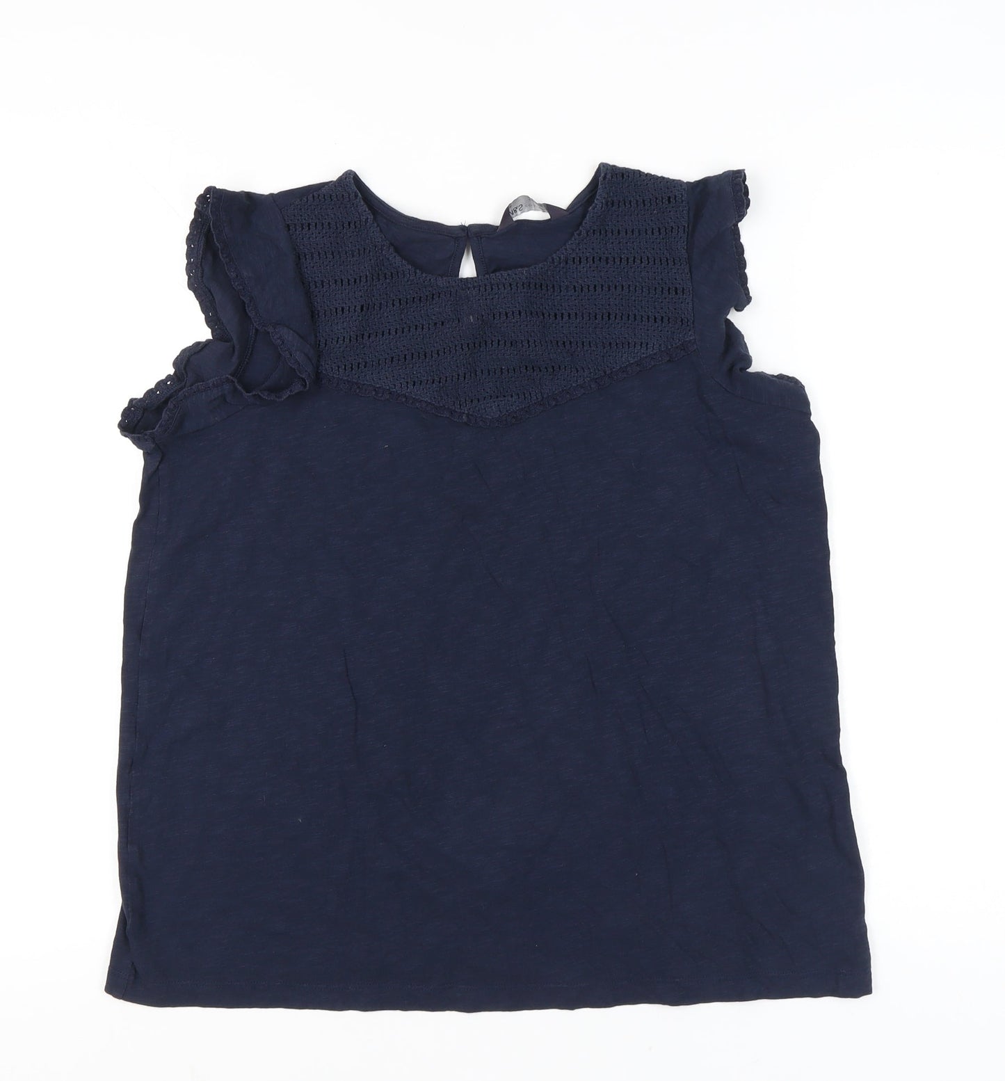 Womens UK Size 14 Marks and Spencer Blue Tunic Blouse