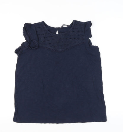 Womens UK Size 14 Marks and Spencer Blue Tunic Blouse