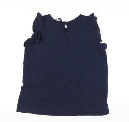 Womens UK Size 14 Marks and Spencer Blue Tunic Blouse