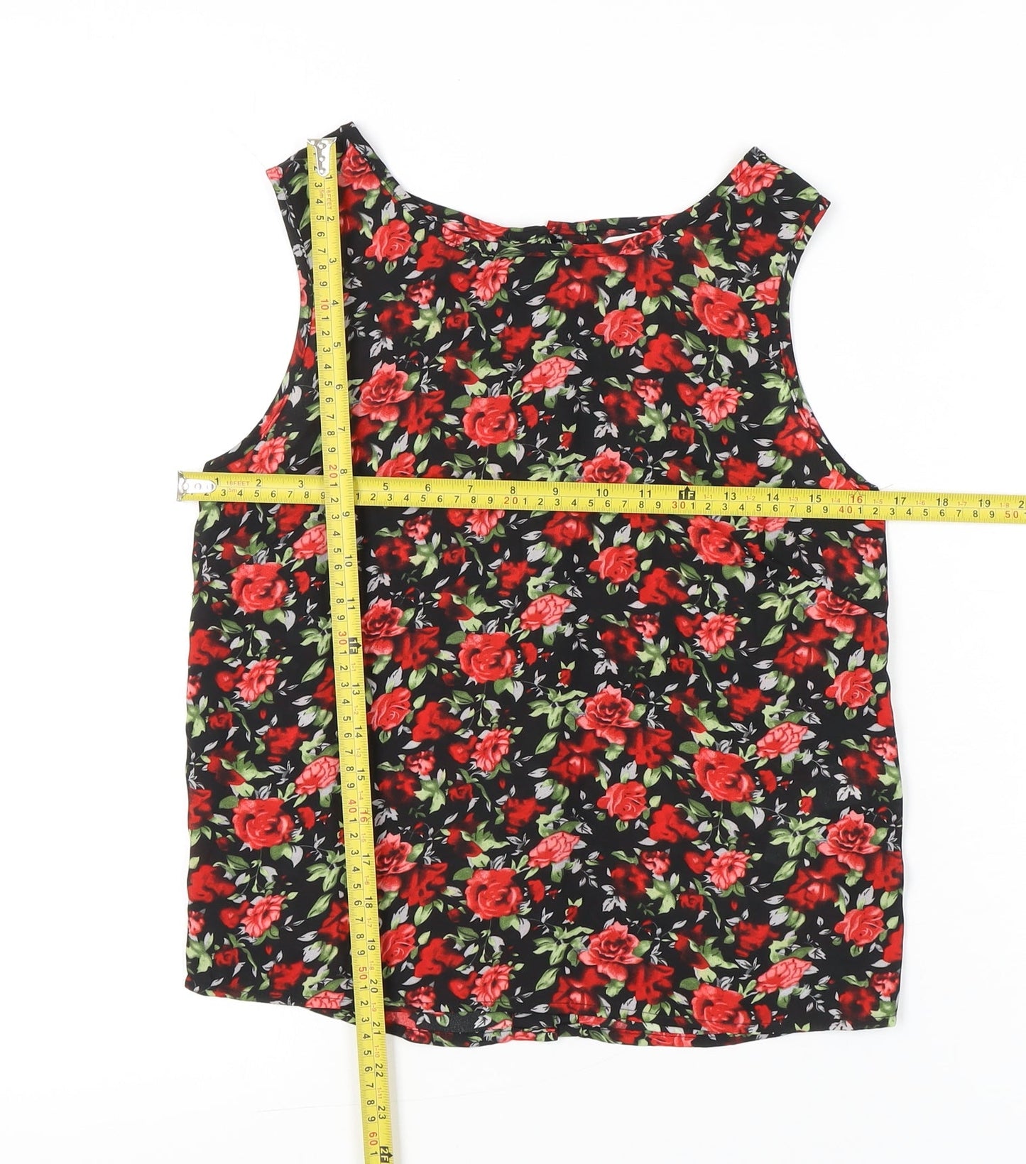 Womens UK Size 8 New Look Multicoloured Camisole Tank