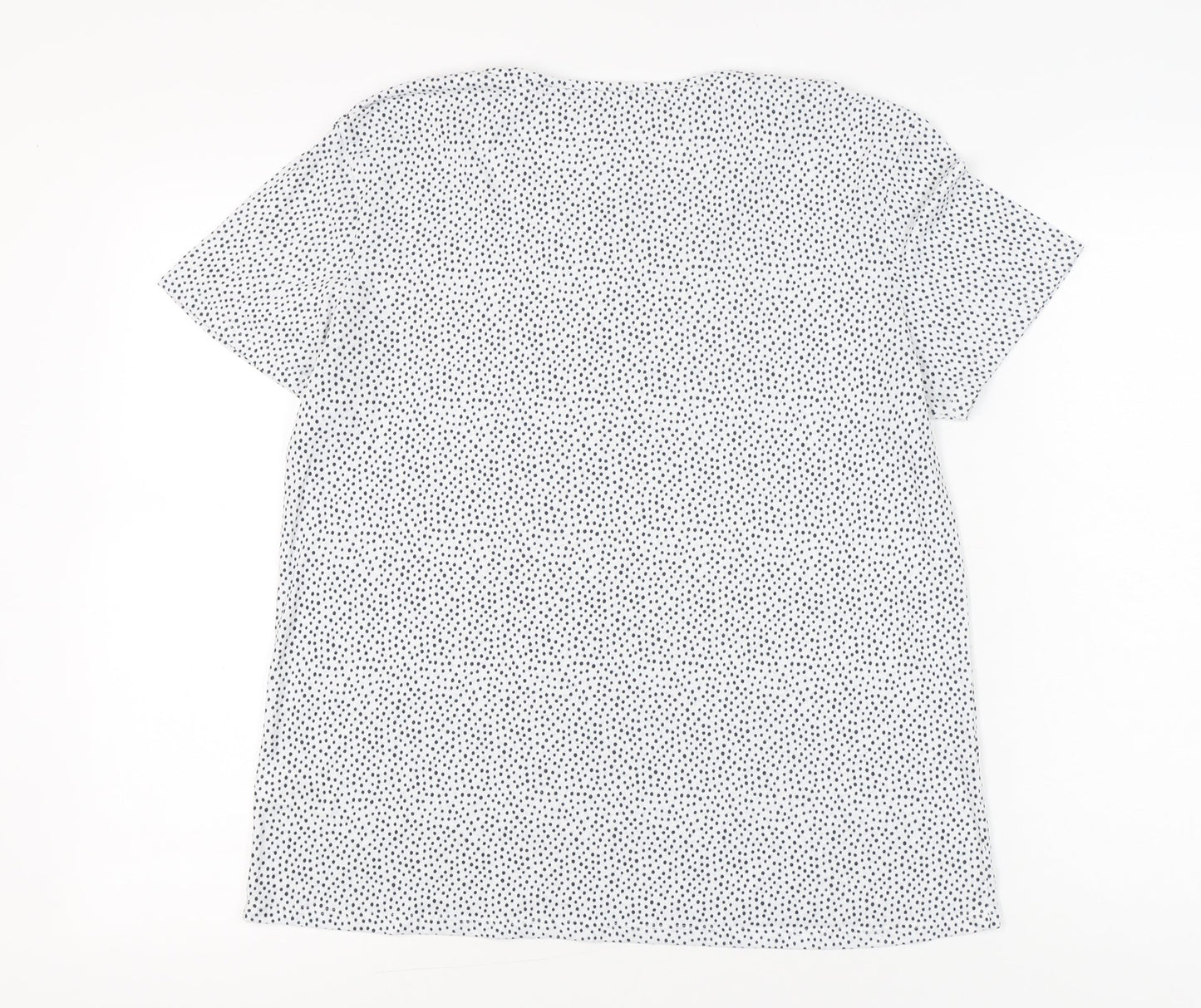 Womens UK Size 14 Marks and Spencer White Basic T-Shirt
