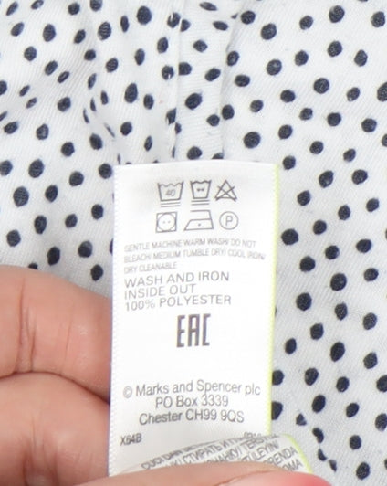 Womens UK Size 14 Marks and Spencer White Basic T-Shirt