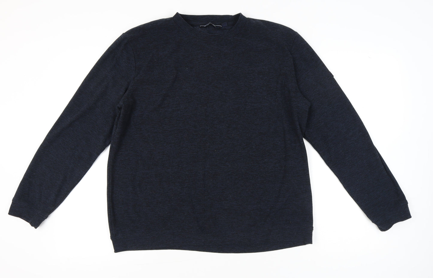 Regatta Men’s Blue Long Sleeve Polyester Crew Neck T-Shirt Size L