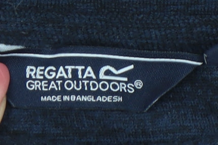 Regatta Men’s Blue Long Sleeve Polyester Crew Neck T-Shirt Size L