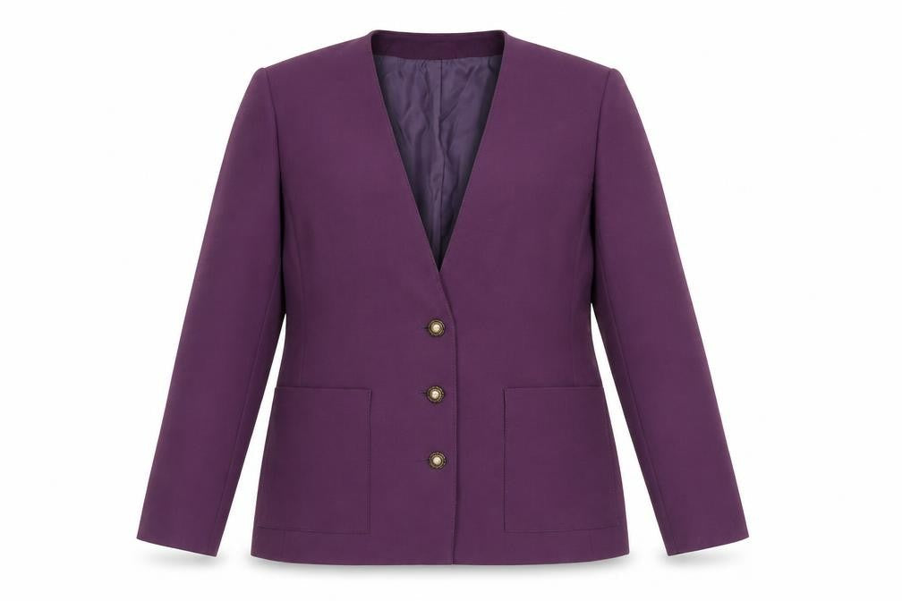 Womens UK Size 14 C&A Regular Purple Blazer