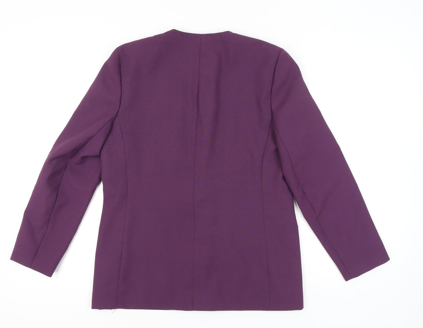 C&A Women Purple Blazer Jacket Size 14 Formal Workwear