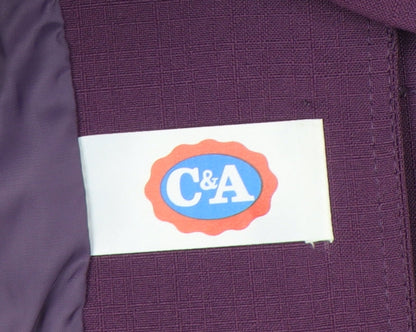 C&A Women Purple Blazer Jacket Size 14 Formal Workwear