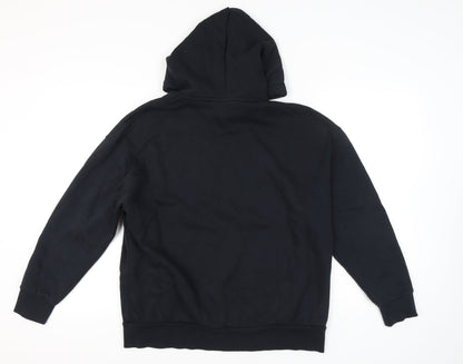 Under Armour Men’s Black Pullover Hoodie Size M Fleece Logo Athletic