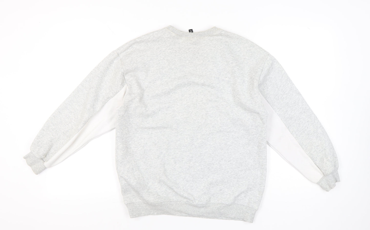 H&M Divided Womens Grey White USA Print Sweatshirt XS