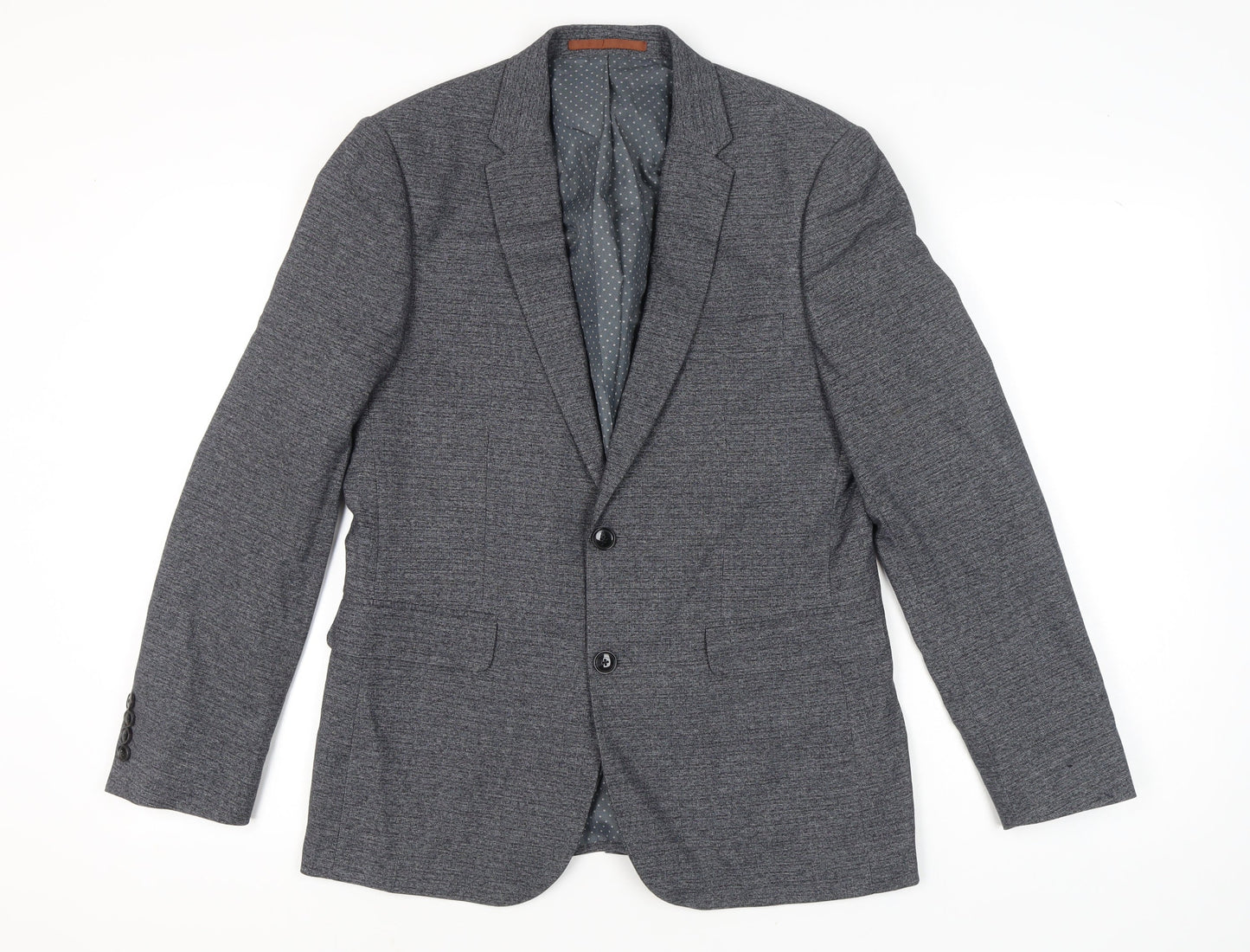 Mens UK Size 40 Burton Menswear London Regular Grey Suit Jacket