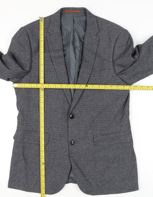 Mens UK Size 40 Burton Menswear London Regular Grey Suit Jacket
