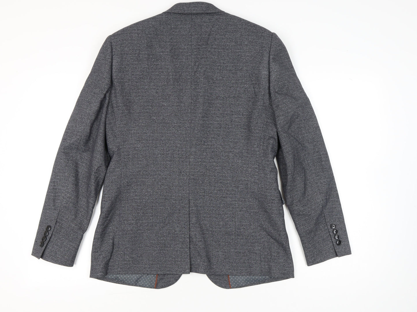 Mens UK Size 40 Burton Menswear London Regular Grey Suit Jacket