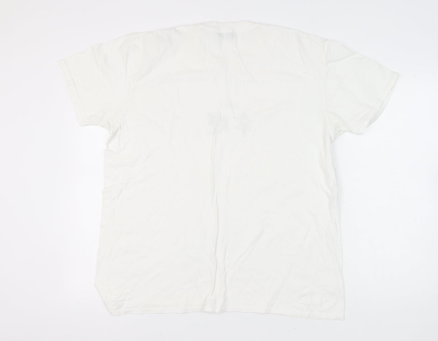 Mens UK Size L boohooMAN White  T-Shirt