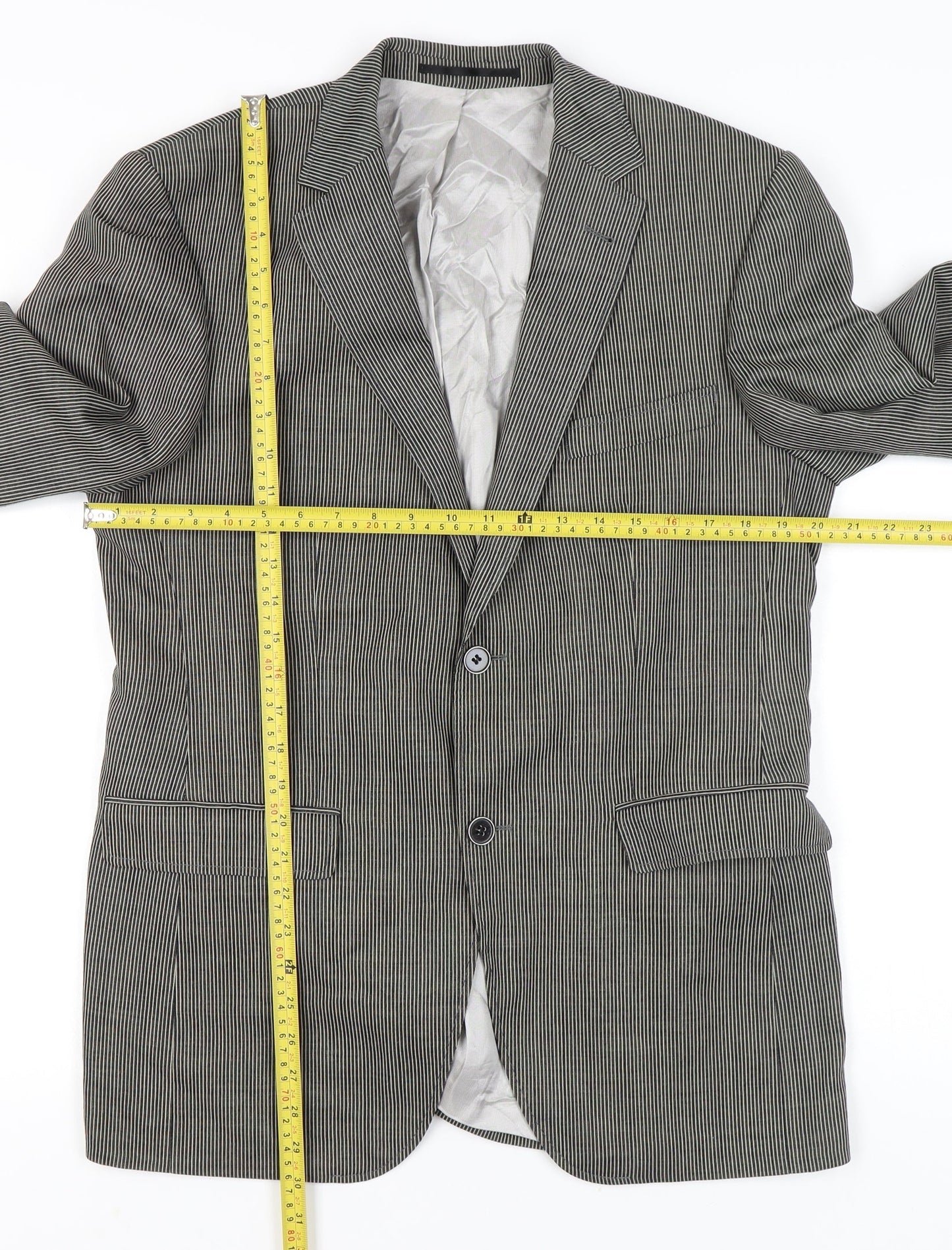 Mens UK Size 48 ROY ROBSON Regular Grey Suit Jacket