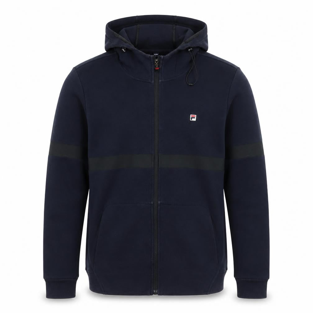 Mens UK Size M FILA Blue Full Zip Hoodie