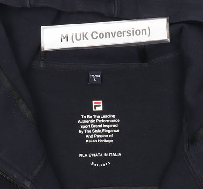 Mens UK Size M FILA Blue Full Zip Hoodie