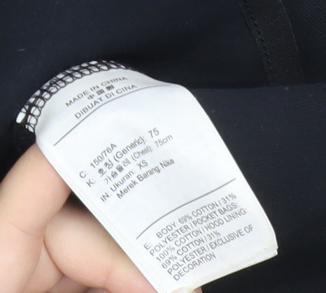 Nike Women’s Black XS Full Zip Hoodie Hooded Sweatshirt