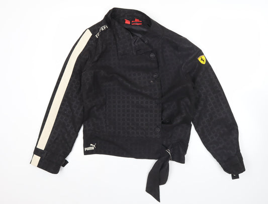 Puma Ferrari Womens Black M Track Jacket Racing Style