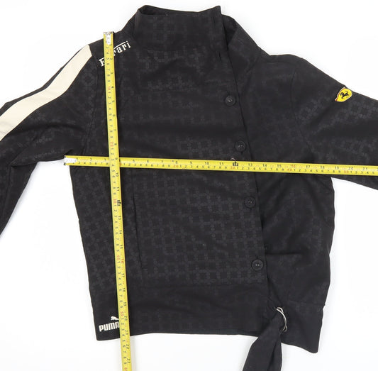 Puma Ferrari Womens Black M Track Jacket Racing Style