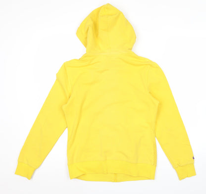 Nike Women’s Yellow Full Zip Hoodie XL Cotton Athletic Casual
