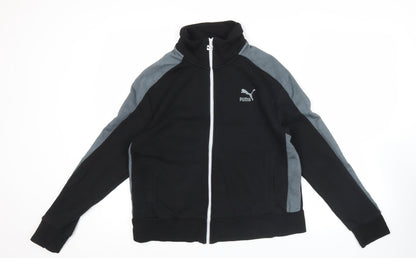 Puma Unisex Black XL Track Jacket Full Zip Fleece Sportswear