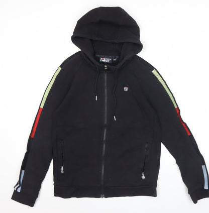 Mens UK Size XS FILA Black Full Zip Hoodie