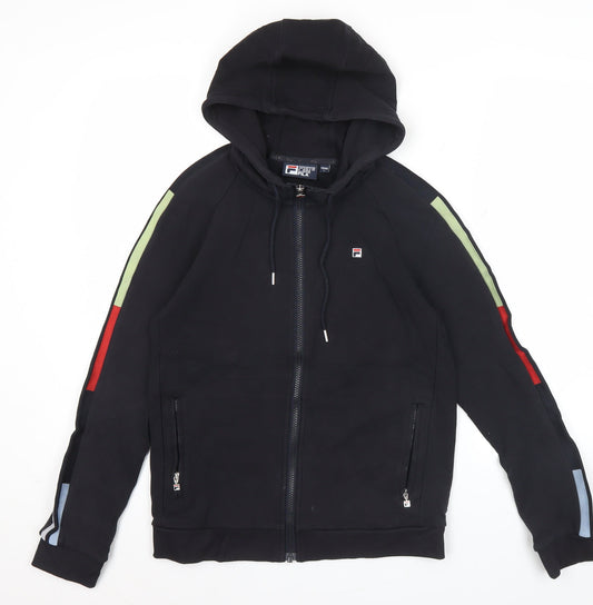 Mens UK Size XS FILA Black Full Zip Hoodie