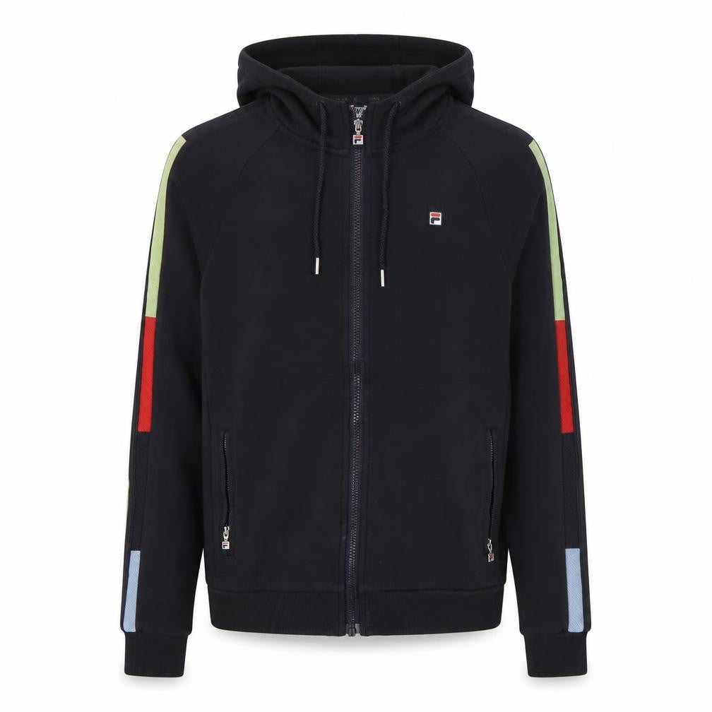 Mens UK Size XS FILA Black Full Zip Hoodie