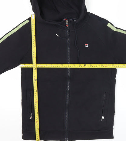Mens UK Size XS FILA Black Full Zip Hoodie