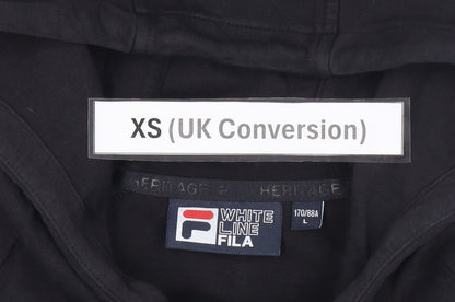 Mens UK Size XS FILA Black Full Zip Hoodie