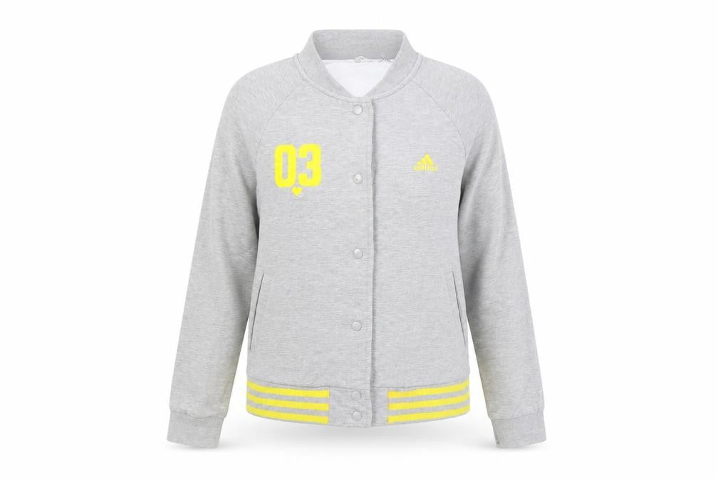 Womens UK Size 12 adidas Grey Gym & Training Walking Dance Casual Jacket