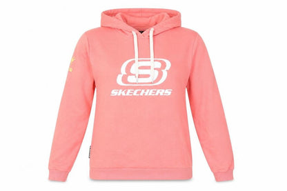 Skechers Women Pink Hoodie Size 10 Pullover Long Sleeve Logo