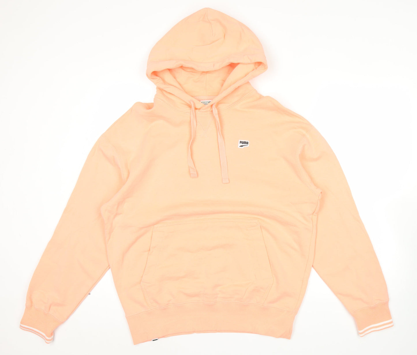 Mens UK Size M PUMA Pink Pullover Hoodie