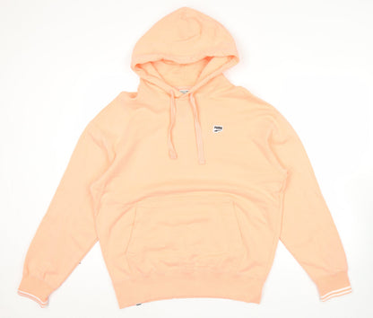 Mens UK Size M PUMA Pink Pullover Hoodie