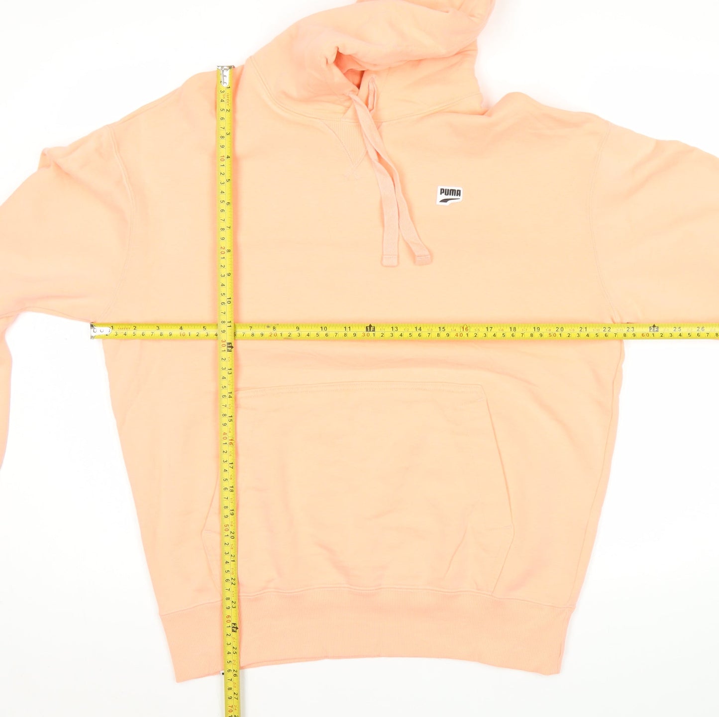 Mens UK Size M PUMA Pink Pullover Hoodie