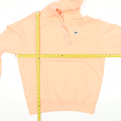 Mens UK Size M PUMA Pink Pullover Hoodie