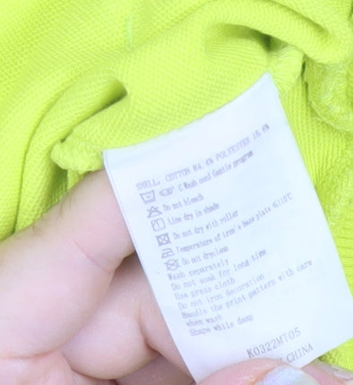 Kappa Women’s Yellow Hoodie Size 10 Pullover Logo Sportswear