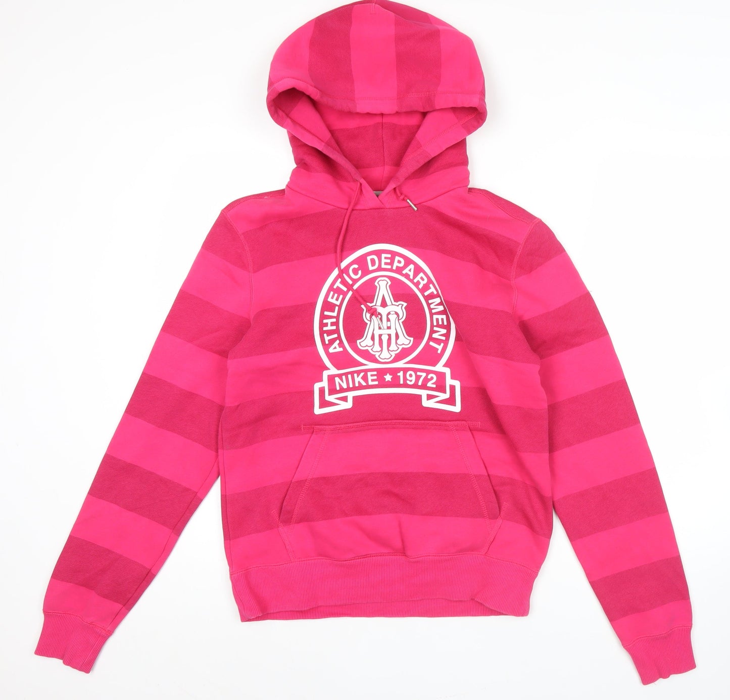 Nike Women’s Pink Striped Pullover Hoodie XL Athletic Dept