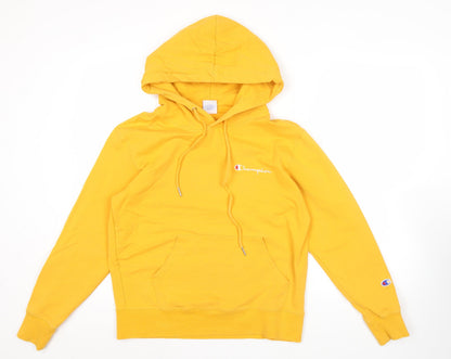 Mens UK Size S Champion Yellow Pullover Hoodie