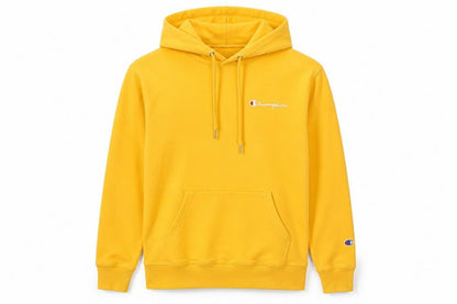 Mens UK Size S Champion Yellow Pullover Hoodie