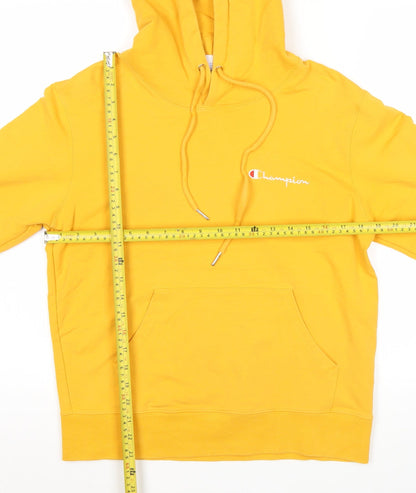 Mens UK Size S Champion Yellow Pullover Hoodie
