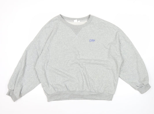 Mens UK Size M Gap Grey Pullover Sweatshirt