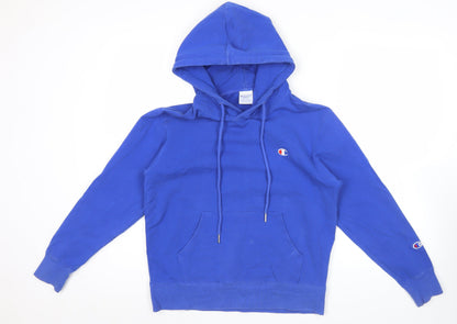 Mens UK Size S Champion Blue Pullover Hoodie