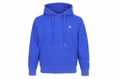Mens UK Size S Champion Blue Pullover Hoodie