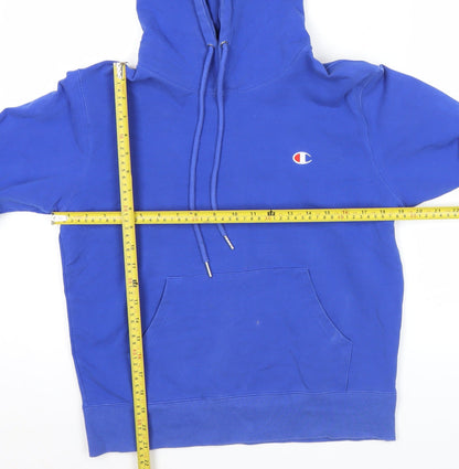 Mens UK Size S Champion Blue Pullover Hoodie
